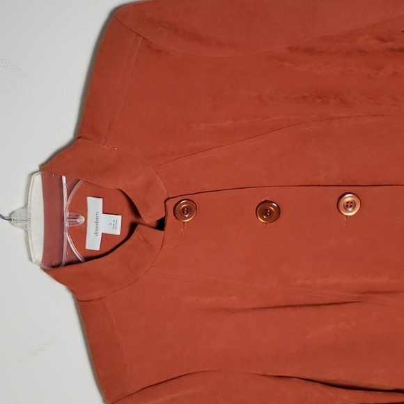 Christopher and banks lightweight jacket, rust orange, over shirt, Sz Small - Picture 2 of 8